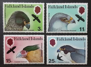 FALKLAND ISLANDS British 1980 MNH Prey Birds Mi 308-11 Scott 306-9 XF 4000-1 - Picture 1 of 3