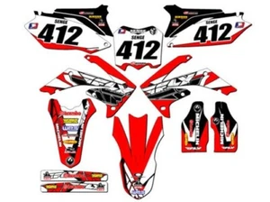 2009-2012 CRF 450 R 13 FLY Red Senge Graphics Kit Compatible with Honda - Picture 1 of 10