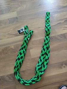 Mustang Marke, 3/4" breit, 8' Fuß lang geflochtener flacher Lauf Rennzügel, BRANDNEU - Bild 1 von 3