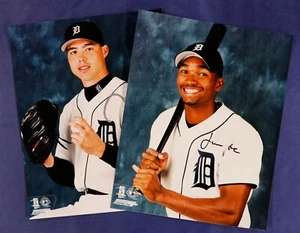 Justin Thompson Juan Encarnacion Detroit Tigers Signed 8x10 Color Photofile lot - Picture 1 of 6