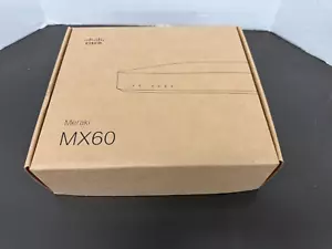 Cisco Meraki MX60 Cloud Managed security appliance unclaimed 33030AM - Picture 1 of 4