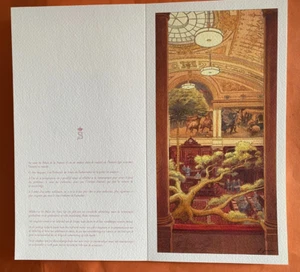 SCHUITEN  RARE CARTON PRESENTATION LITHOGRAPHIE SENAT DE BRUXELLES ETAT NEUF - Picture 1 of 2