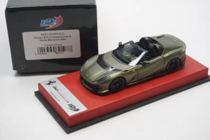1/43 BBR FERRARI 812 COMPETIZIONE A VERDE MANZONI MATT RED LEATHER BASE LE5 N MR - Picture 1 of 5