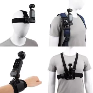 Accessories Kit for DJI Osmo Pocket 3 New Quick Release Head Strap Mount + Chest - Picture 1 of 8
