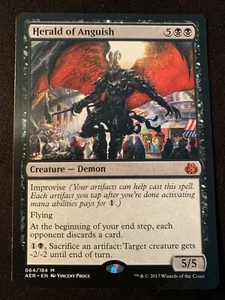 MTG Magic 1x x1 - Herald of Anguish Aether Revolt Ed NM-Mint (Avl 4) - Picture 1 of 4