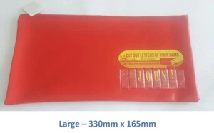 MARBIG 974398 PENCIL CASE LARGE 330mm x 165mm RED A - Z Letters included B252 - Picture 1 of 1