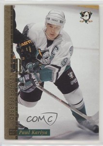 1996-97 Leaf Preferred Press Proof Paul Kariya #7 HOF