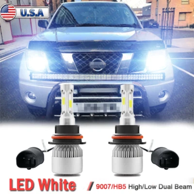 Kit de bombillas de haz alto/bajo para faros LED 6000K 2X 9007 para Nissan Pathfinder 2005-2012 Foto 1 de 4