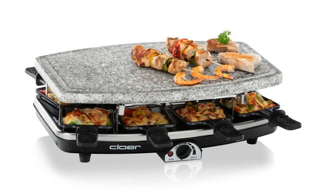 Cloer Raclett Grill 6430 auf Steinplatte neu - Bild 1 von 1