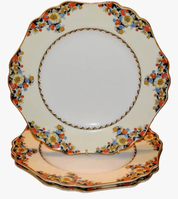 ANTIQUE MADDOCK SONS MINERVA PLAZA # 3535 ENGLAND LOT 3 DINNER PLATES 10.25" - image 1 of 4