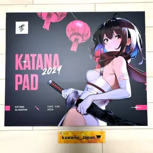 Yuki Aim Katana City Mousepad Glass Limited Large Size 500 × 400mm 2024 - Picture 1 of 7