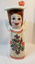 Celeste Angel Figurine Vase Susan Paley Bella Casa by Ganz Pansies Head Vase
