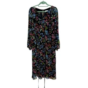 Maxi Vestido Floral Manga Larga Calvin Klein Talla 8 - Imagen 1 de 1