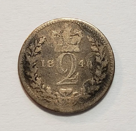 1848 Great Britain 2 Pence Maundy - KM729 - SKU-F6608 Cover