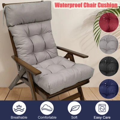 Adirondack Chair Cushions Waterproof Outdoor Patio High Back Chair Mat Seat Pads