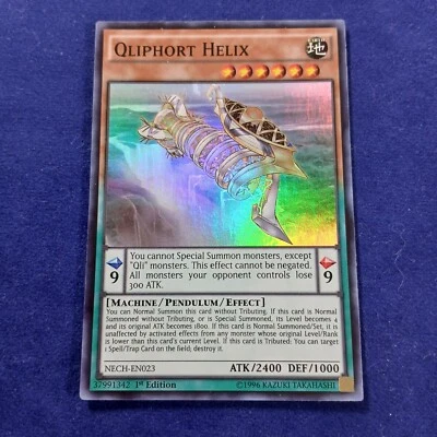 Qliphort Helix NECH-EN023 The New Challengers 1st Edition Super Rare NM - Image 1 of 4