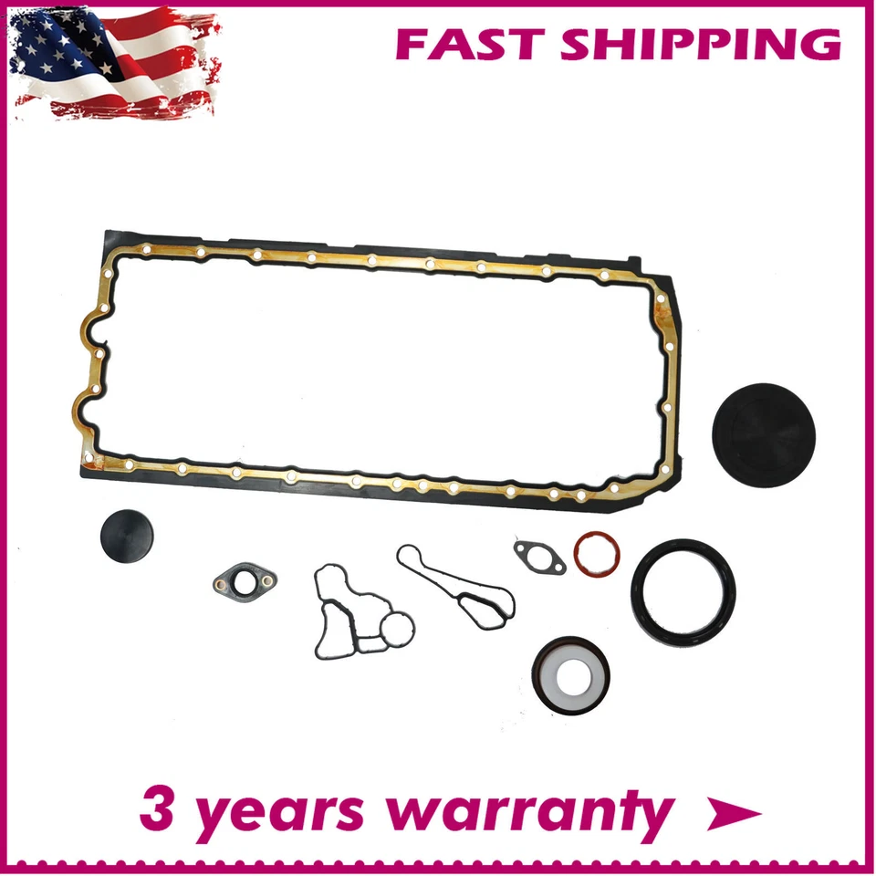 Juego de juntas de cárter de aceite con sello de enfriador de aceite para BMW M135i 335i 435i 535i X5 X6 3,0 L N Foto 1 de 4