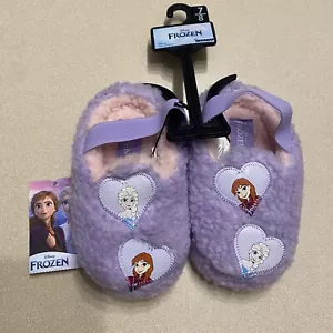 Disney Frozen By Ground Up Toddler Girls Slippers Size 7/8 Anna & Elsa New!!!! - Picture 1 of 12