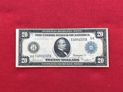 FR-981 1914 Series "Burke-Glass" $20 Richmond Federal Reserve Note *Very Fine* - Image 1 of 2