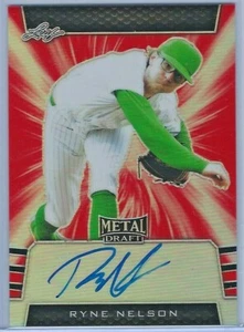 Ryne Nelson 2019 Leaf Metal Draft Top Picks RED Auto RC /5 Diamondbacks - Picture 1 of 1