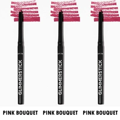 NEW Avon Glimmersticks Retractable Lip Liner  / PINK BOUQUET / SET OF 3 - Image 1 of 4