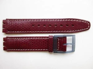Swatch SAM103 "Classic Cheddar" 17 MM leather watch band strap - Picture 1 of 2