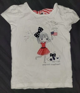 Girls 4th Of July Shirt Size 5T - Picture 1 of 2