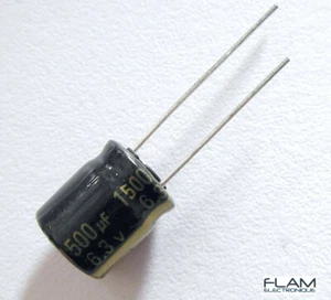 Condensateur PANASONIC 6.3V 1500uF Aluminium High Quality Capacitor 12x10mm - Imagen 1 de 2