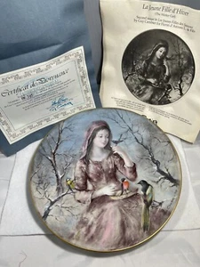 Guy Cambier Winter Girl 2. Ausgabe Les Jeunes Filles des Saisons Vintage Kunstdruck - Bild 1 von 3