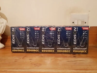 X10 Edison Lampen Glühbirne Ed60bcc B22 60W Bajonettverschluss *neu*  - Bild 1 von 4