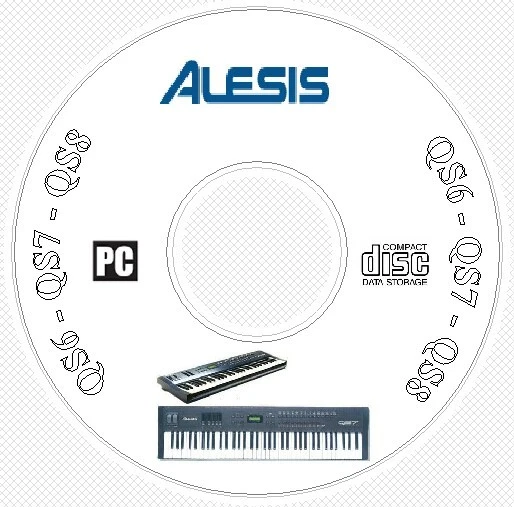 Alesis QS6 QS7 QS8 Sound Patch Library Manual MIDI Software Editors CD  QS 6 7 8 - Image 1 of 1