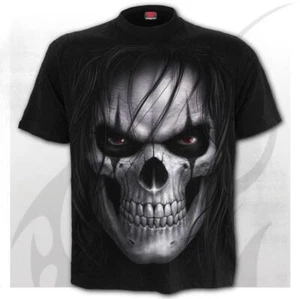 Camiseta punk gótico Spiral Direct Night Stalker Skull Dragon Fantasy D101M101 - Imagen 1 de 3