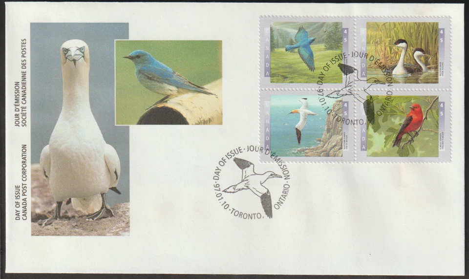 (CWF8)MALAYSIA CANADA 2010 BIRDS FDC. STAMP VALUE C$ 1.80 - Image 1 of 2