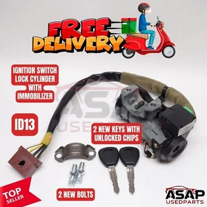 📍 IGNITION SWITCH LOCK CYLINDER IMMOBILIZER KEYS ID13 AT HONDA ACCORD 1998-2002 - Picture 1 of 12