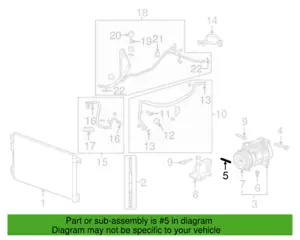 (1) Montaje de compresor STUD-AC GM 11562490 genuino - Imagen 1 de 2