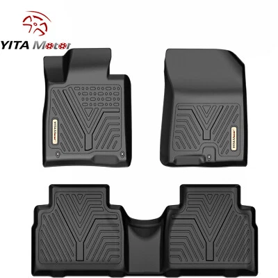Car Floor Mats Liners for 2019-2020 Hyundai Santa Fe All Weather 3D TPE Rubber - Изображение 1 из 4