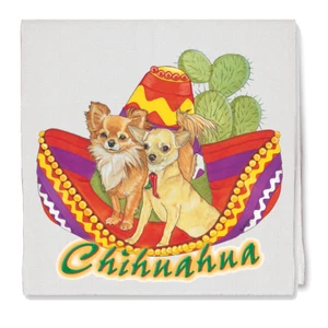 Chihuahua Sombrero Decorative Cotton Kitchen Dish Towel, Pet Gift - Picture 1 of 1