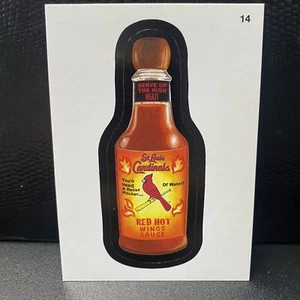 2016 Topps MLB verrückte Pakete #14 St Louis Cardinals Red Hot Wing Sauce Baseball - Bild 1 von 2