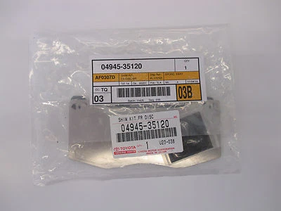 TOYOTA OEM FACTORY FRONT BRAKE PAD SHIM KIT 2003-2009 4RUNNER 04945-35120 - Image 1 of 2