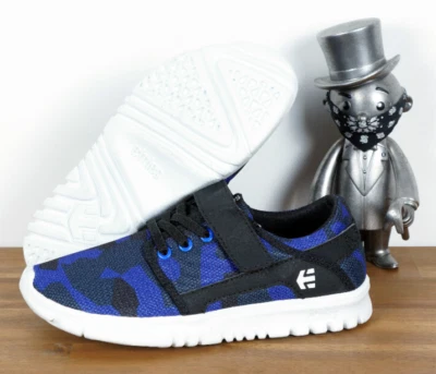 Etnies Skateboard Shoes Scout V Kids Blue Black White - Image 1 of 3
