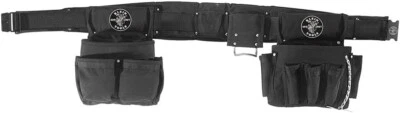 NEW!KLEIN TOOLS 5710L Black 4 piece Electrician Tool Belt,Ballistic Nylon 335D26 - Image 1 of 2