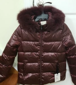 Reblanc Womens Winter Down Jacket Coat, Size US S, Fox Fur Hooded NWT - Picture 1 of 6