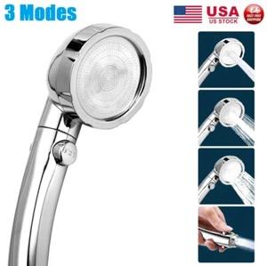 High Pressure Showerhead Handheld Shower Head with ON/Off/Pause Durable 3 Mode - Picture 1 of 13