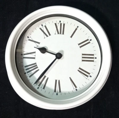 Ikea White Wall Clock Battery Operated #21603 - Image 1 of 4