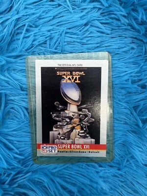 1990 Pro Set Super Bowl XVI Pontiac Silverdome Detroit #16 49ers vs Bengals - Image 1 of 2