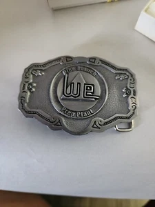 Vintage Silver Brass Belt Buckle Westmoreland Coal Co. Pine Branch Prep Plant #5 - Picture 1 of 4