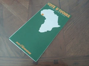 Carte Routière Air Afrique – Côte D’Ivoire En Bon Etat. - Imagen 1 de 14