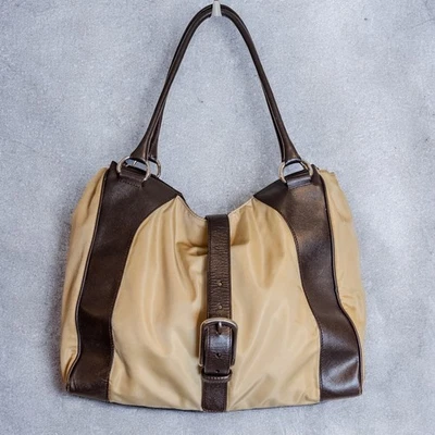 Prada Tessuto Y2K Crux Lino + Moro BR0857 Semitracolla нейлона кожаная наплечная сумка - Изображение 1 из 4