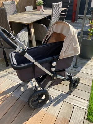 Kinderwagen / Kombikinderwagen mit Zubehör  Bugaboo  beige/anthrazit/orange - Bild 1 von 4