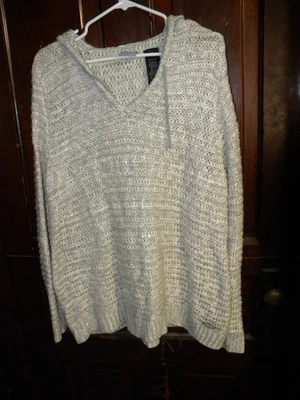 Suéter con Capucha Harley Davidson Mujer Talla 1W Sudadera con Capucha Gris Plata Tejido Suave Foto 1 de 3